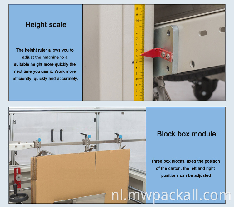 Factory Prijs Auto Carton Bottom Case Erector met bodem tikken